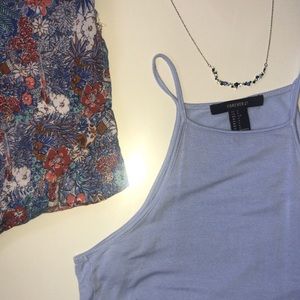 High neck crop top